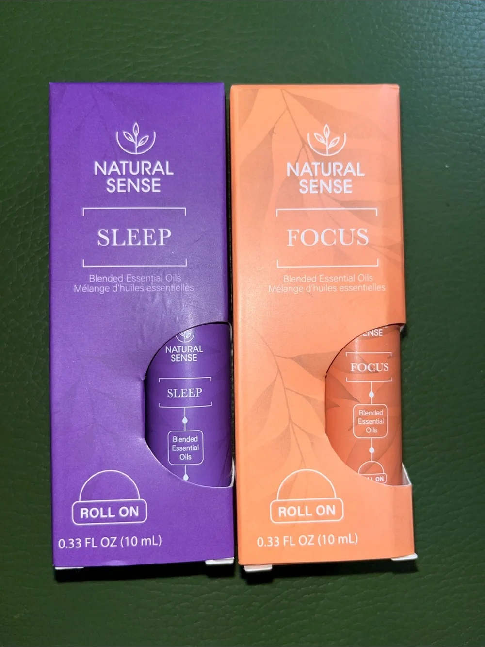 Sleep & Focus Blended Essential Roll-Ons - Purple Sleep, Orange Focus